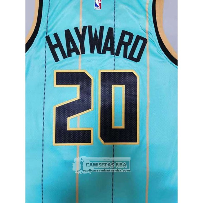 Camiseta Charlotte Hornets Gordon Hayward Ciudad 2020-21 Verde